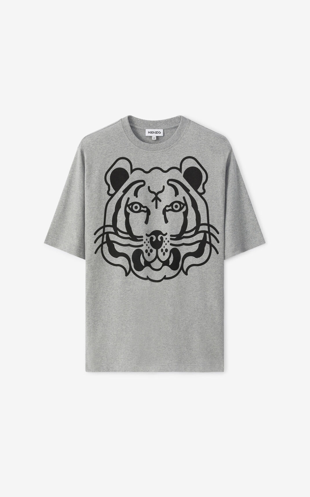 Camiseta Kenzo K Tiger oversized Masculino - Cinzentas | 497FOIMDP